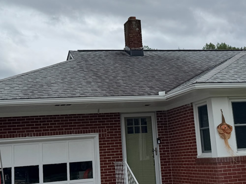 Roof before cleaning